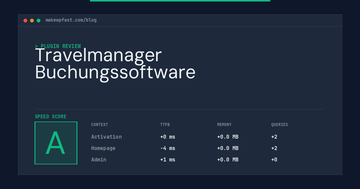 Travelmanager Buchungssoftware - MakeWPFast