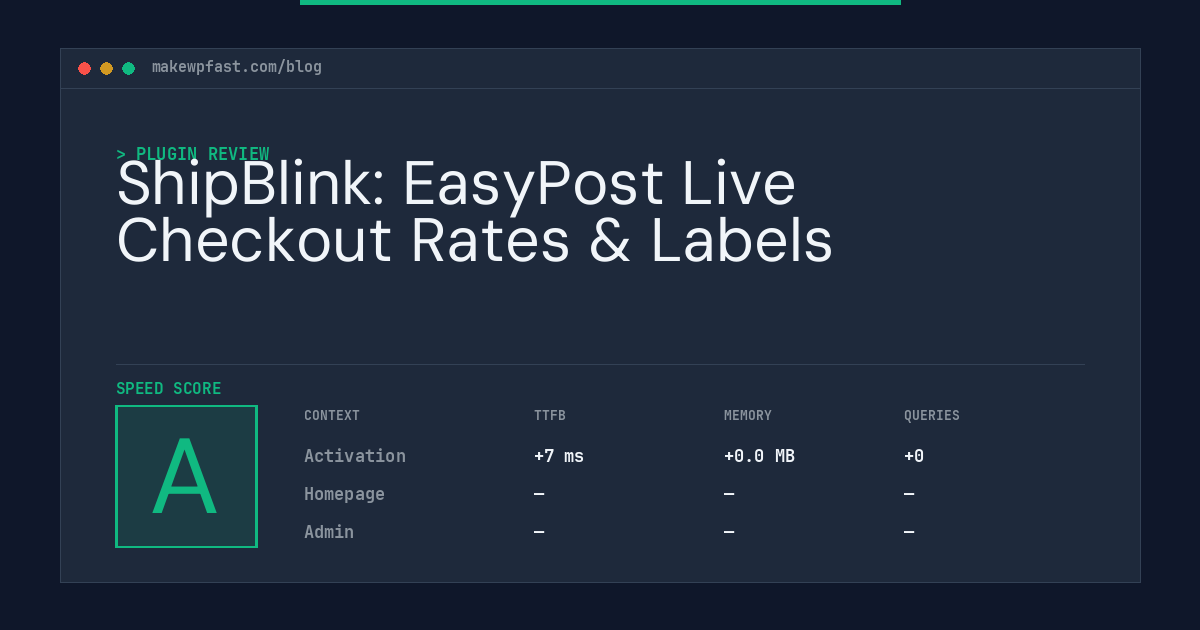 ShipBlink: EasyPost Live Checkout Rates & Labels - MakeWPFast
