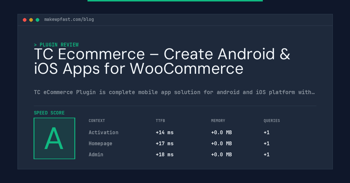TC Ecommerce – Create Android & iOS Apps for WooCommerce - MakeWPFast