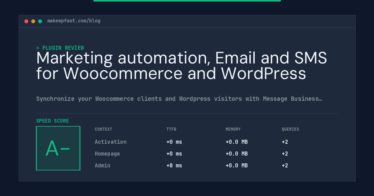 Marketing automation, Email and SMS for Woocommerce and WordPress - MakeWPFast