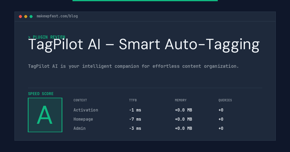TagPilot AI – Smart Auto-Tagging - MakeWPFast