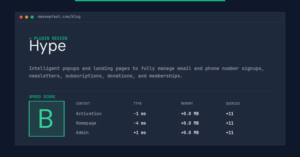 Hype - MakeWPFast