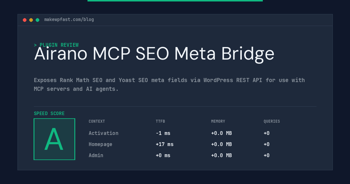 Airano MCP SEO Meta Bridge - MakeWPFast