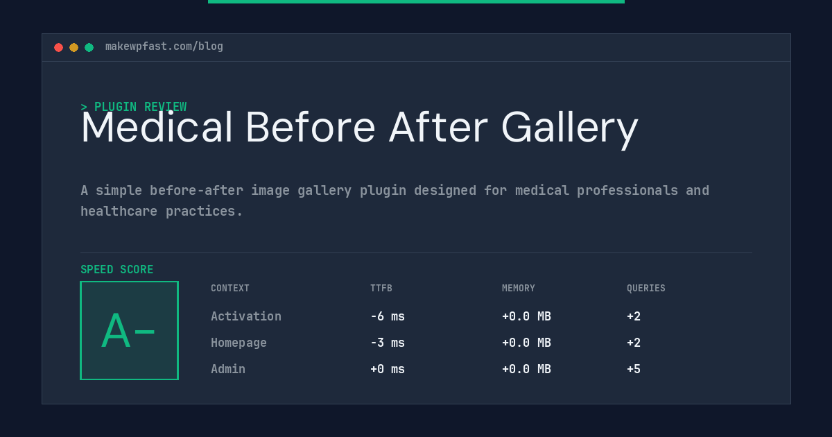 Medical Before After Gallery - MakeWPFast