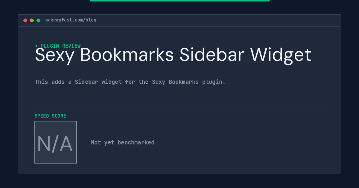 Sexy Bookmarks Sidebar Widget - MakeWPFast