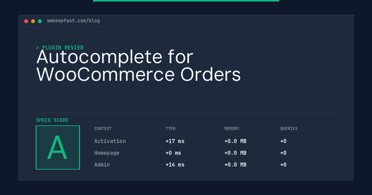 Autocomplete for WooCommerce Orders - MakeWPFast