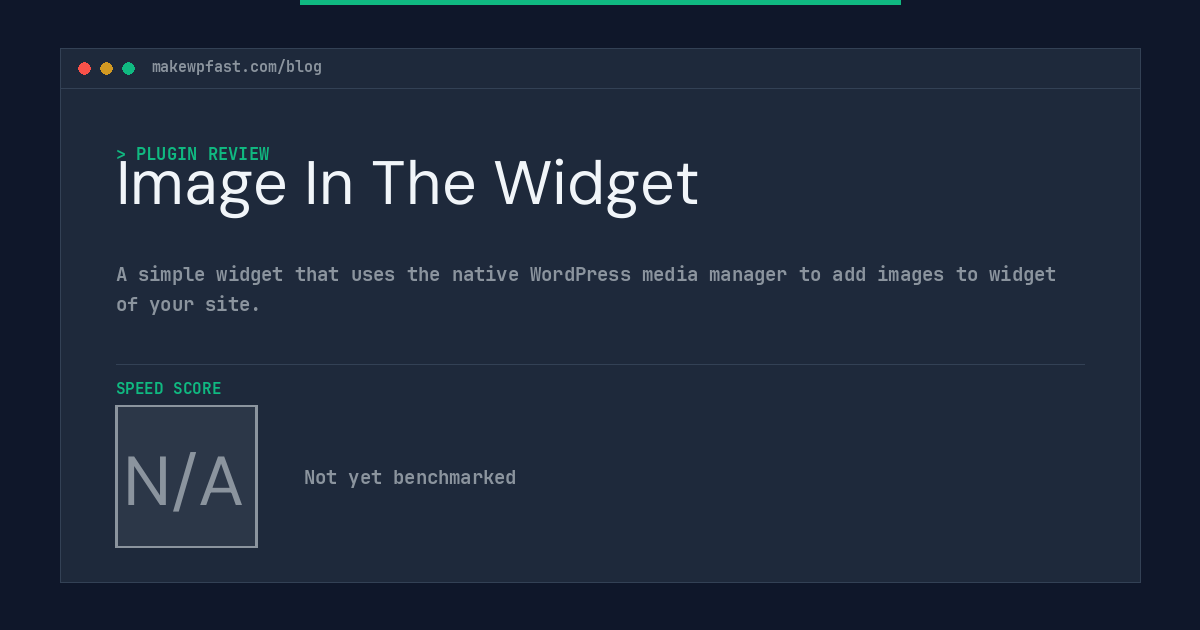 Image In The Widget - MakeWPFast