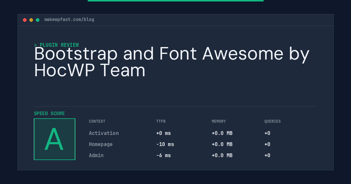Bootstrap and Font Awesome by HocWP Team - MakeWPFast