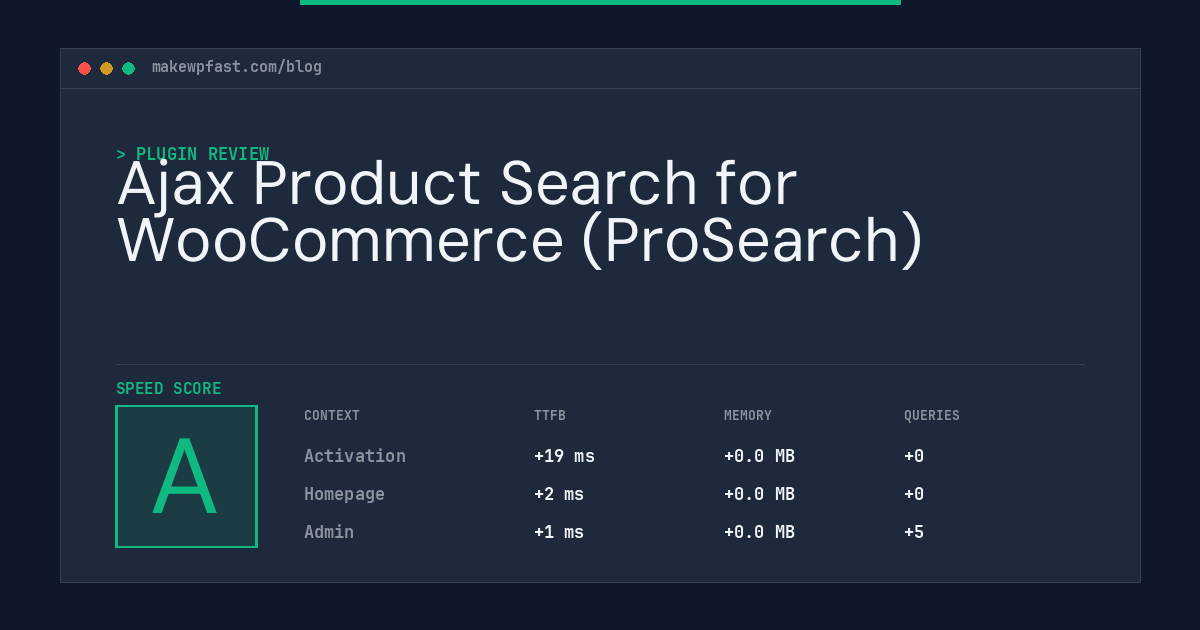 Ajax Product Search for WooCommerce (ProSearch) - MakeWPFast