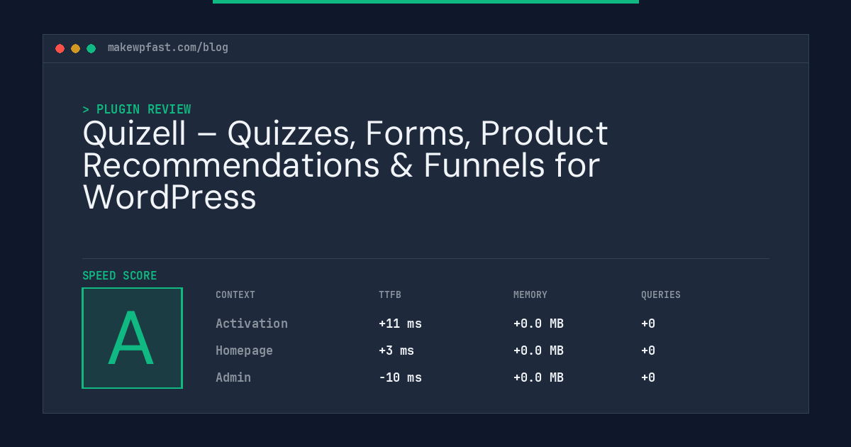 Quizell – Quizzes, Forms, Product Recommendations & Funnels for WordPress - MakeWPFast
