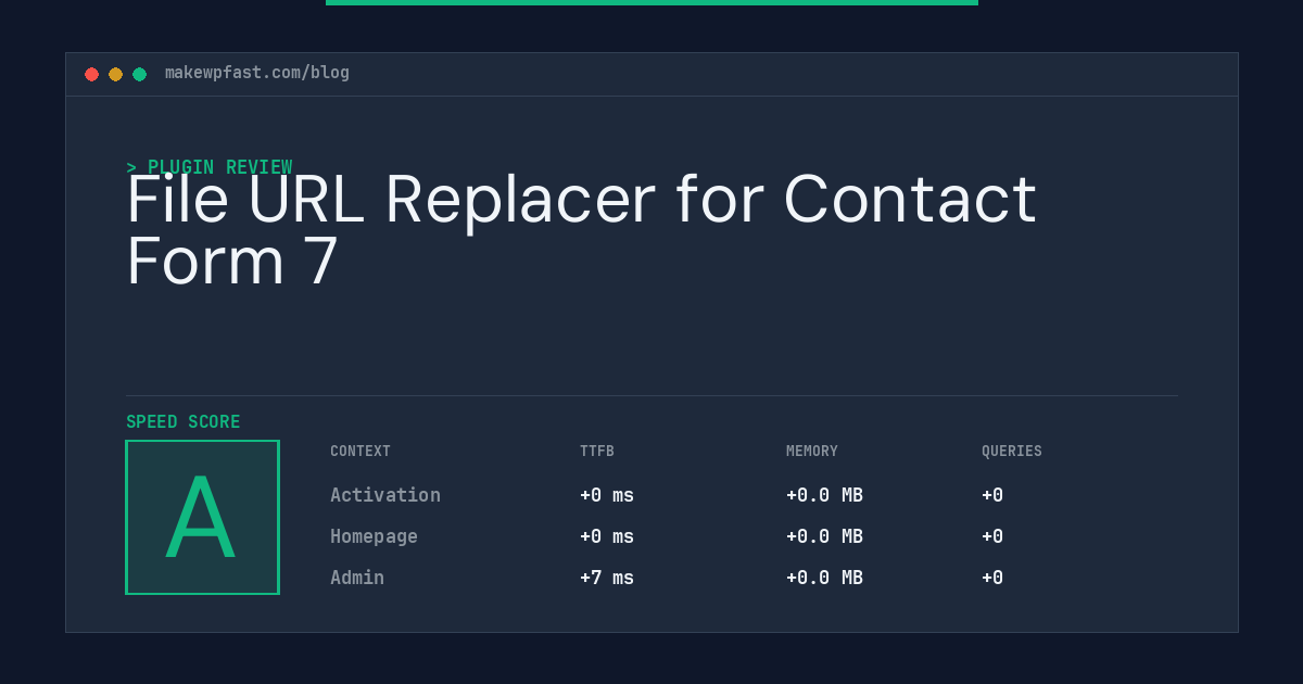 File URL Replacer for Contact Form 7 - MakeWPFast