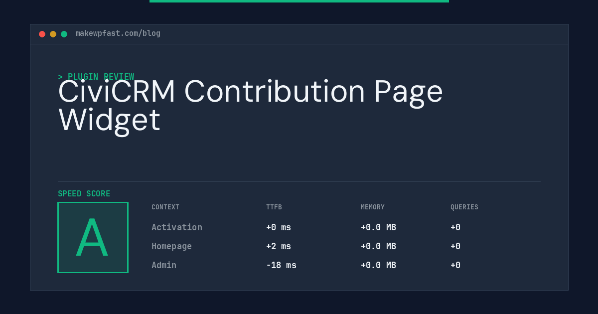 CiviCRM Contribution Page Widget - MakeWPFast
