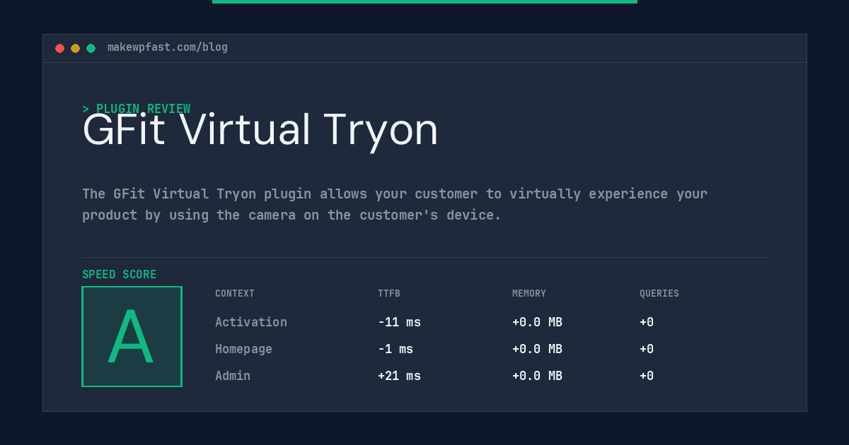 GFit Virtual Tryon - MakeWPFast