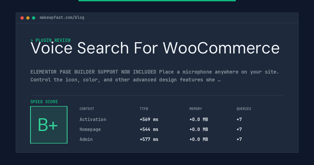 Voice Search For WooCommerce - MakeWPFast