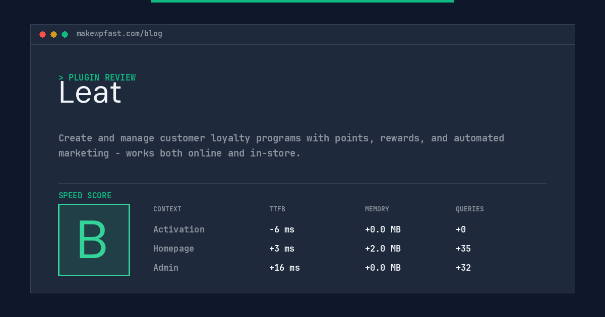Leat - MakeWPFast