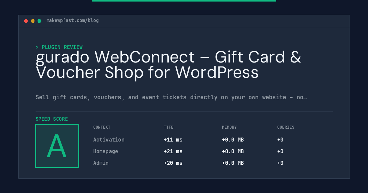 gurado WebConnect – Gift Card & Voucher Shop for WordPress - MakeWPFast