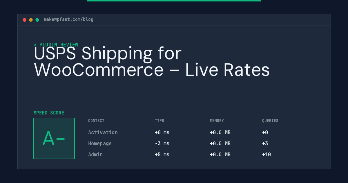 USPS Shipping for WooCommerce – Live Rates - MakeWPFast