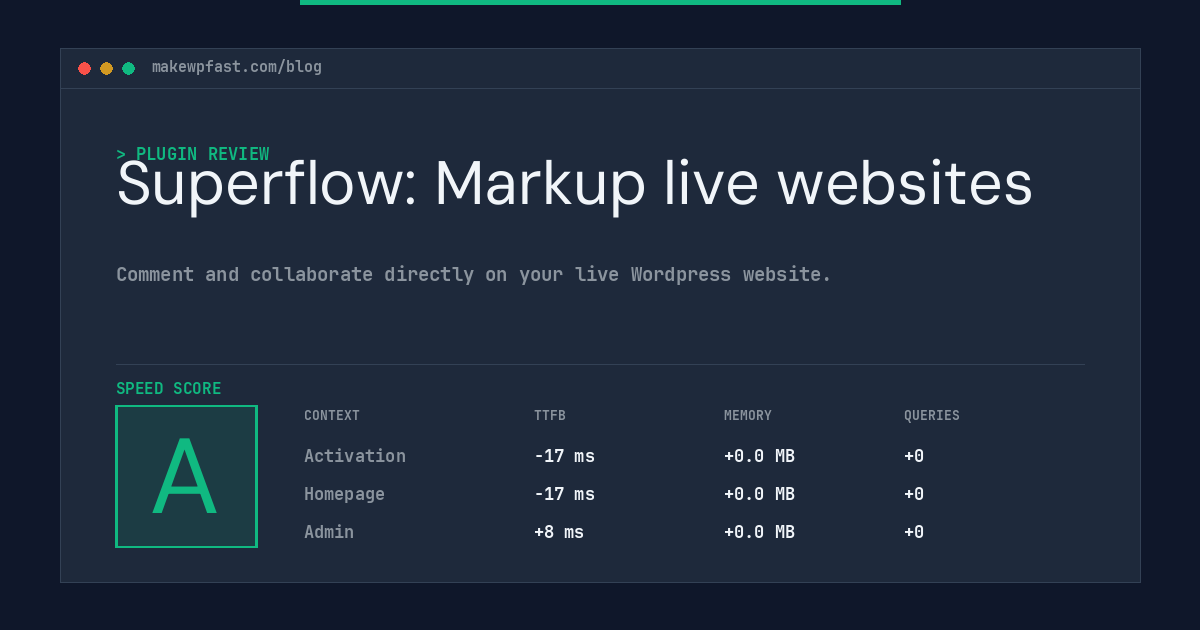 Superflow: Markup live websites - MakeWPFast
