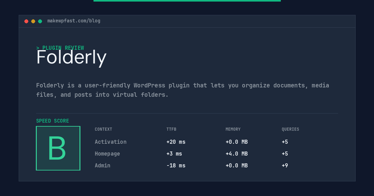 Folderly - MakeWPFast