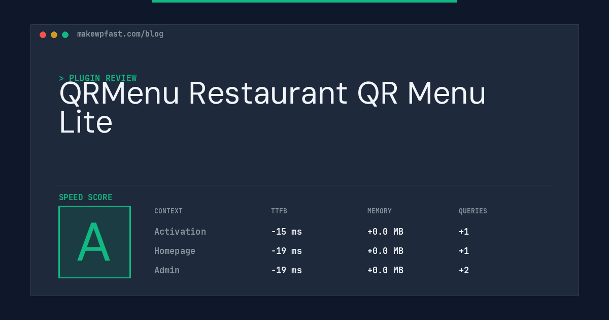 QRMenu Restaurant QR Menu Lite - MakeWPFast
