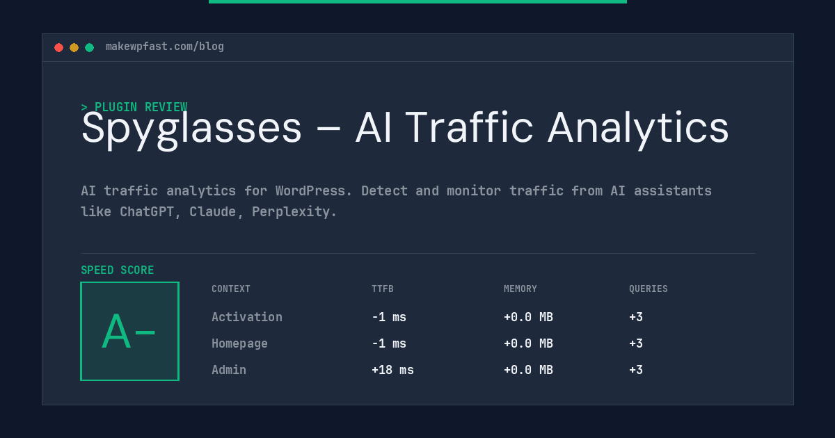 Spyglasses – AI Traffic Analytics - MakeWPFast