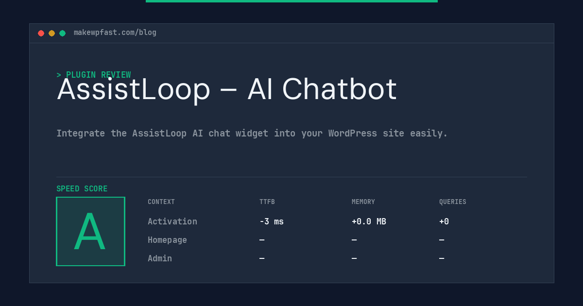 AssistLoop – AI Chatbot - MakeWPFast