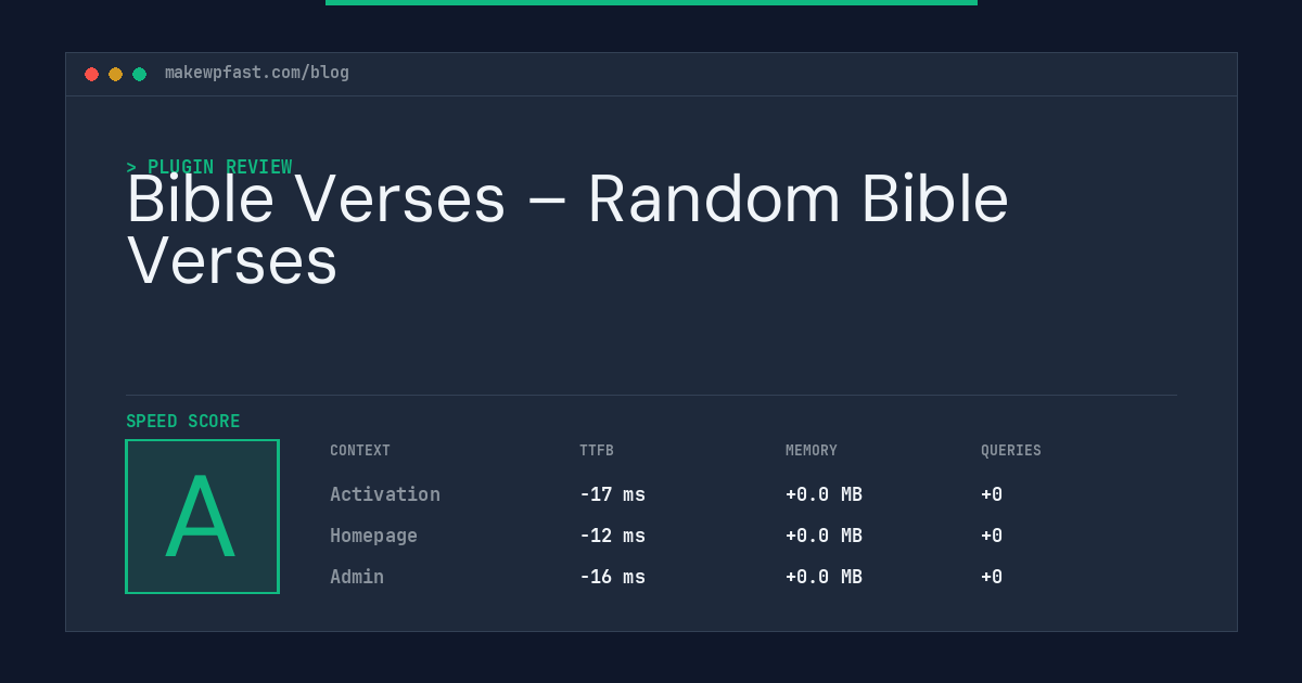 Bible Verses – Random Bible Verses - MakeWPFast