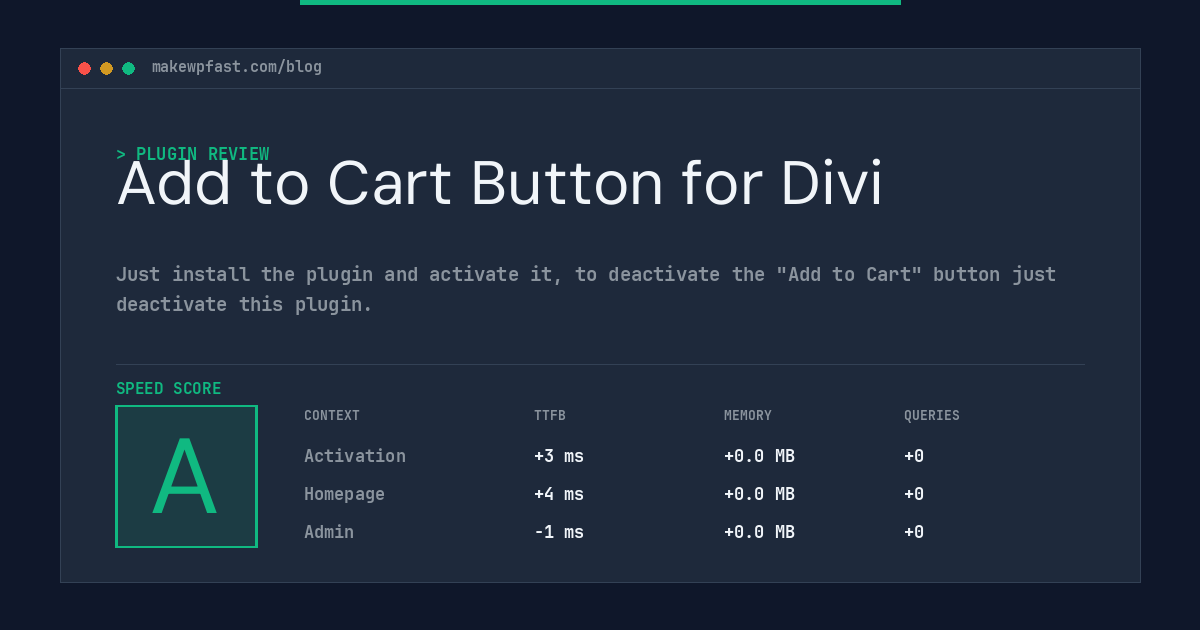 Add to Cart Button for Divi - MakeWPFast