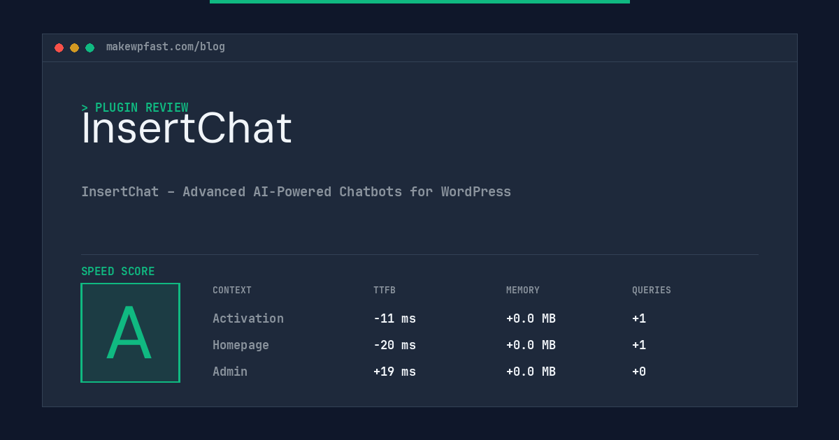 InsertChat - MakeWPFast