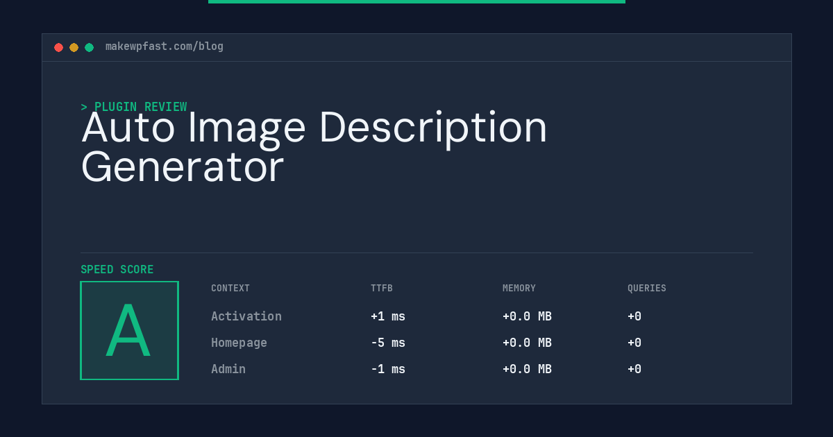 Auto Image Description Generator - MakeWPFast