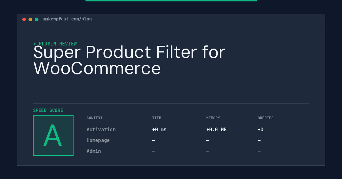 Super Product Filter for WooCommerce - MakeWPFast