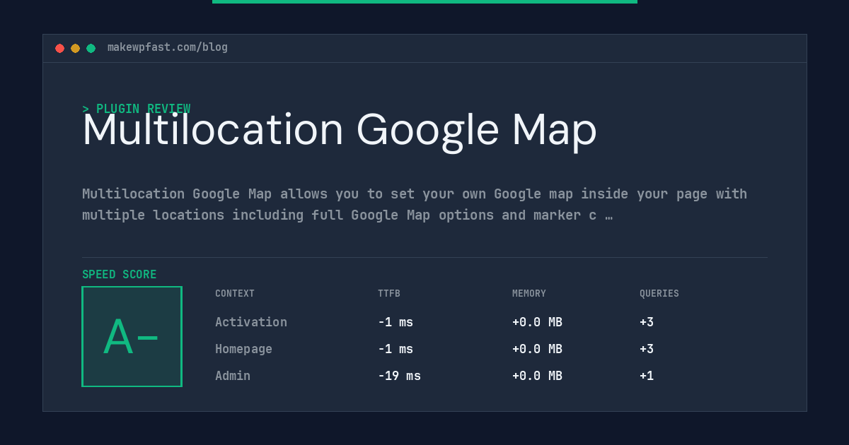 Multilocation Google Map - MakeWPFast