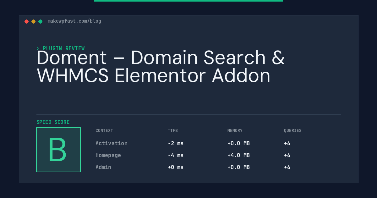 Doment – Domain Search & WHMCS Elementor Addon - MakeWPFast