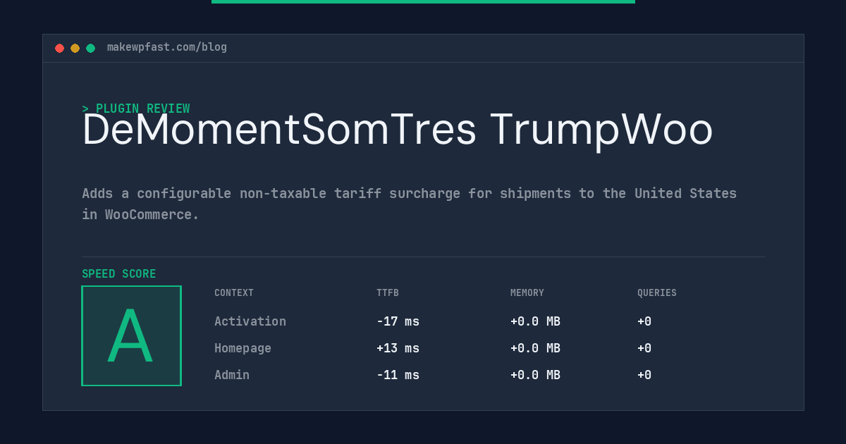 DeMomentSomTres TrumpWoo - MakeWPFast