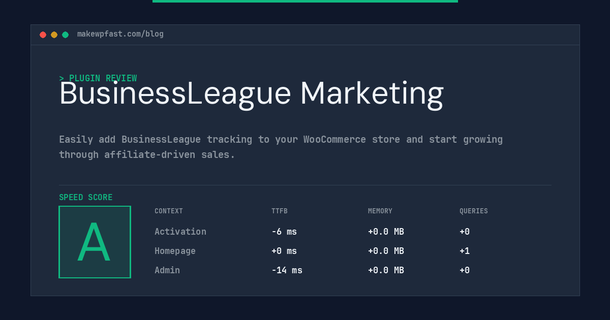BusinessLeague Marketing - MakeWPFast