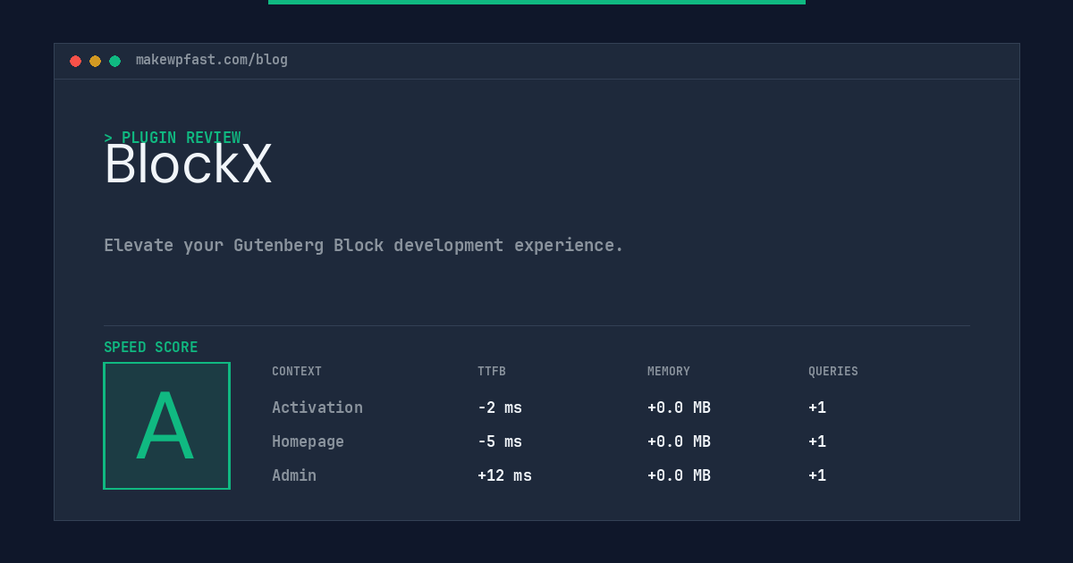 BlockX - MakeWPFast