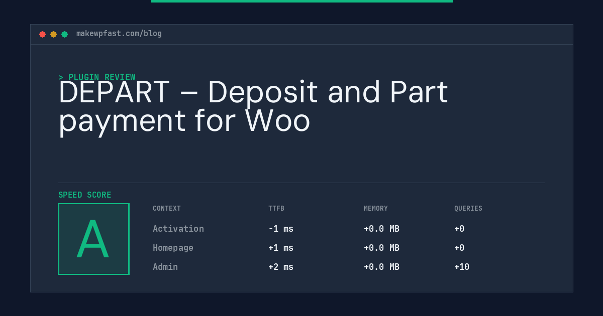DEPART – Deposit and Part payment for Woo - MakeWPFast