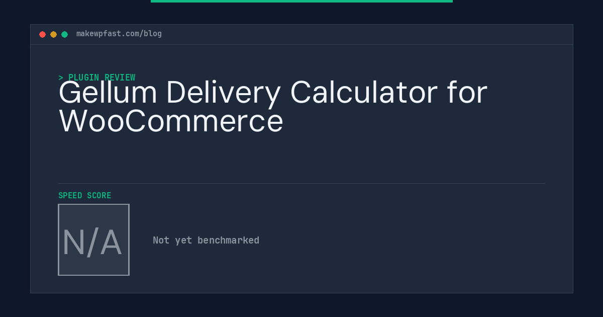 Gellum Delivery Calculator for WooCommerce - MakeWPFast