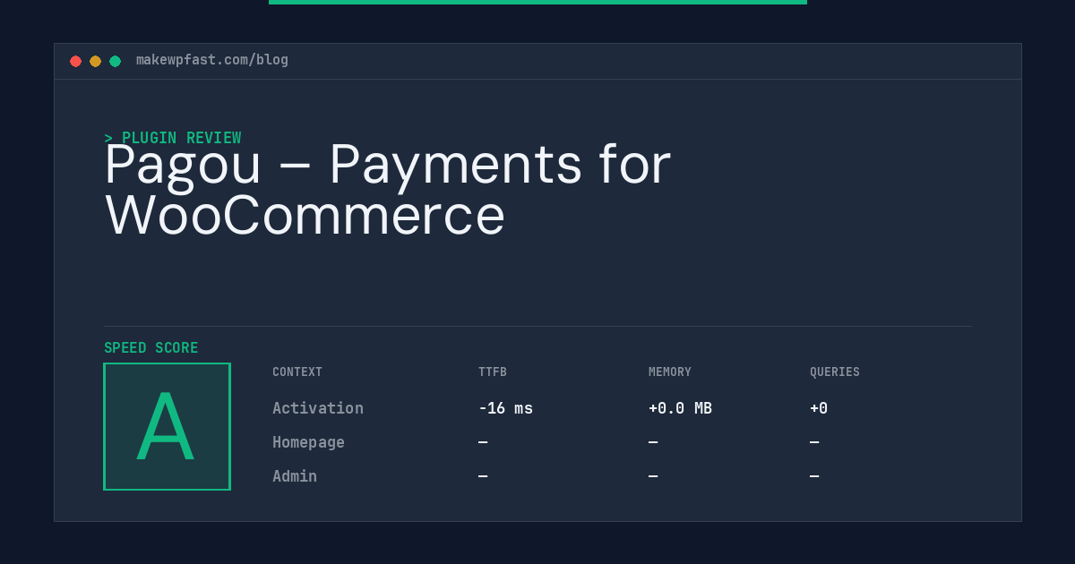 Pagou – Payments for WooCommerce - MakeWPFast