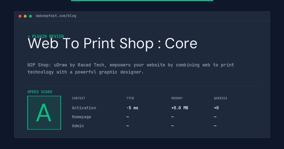 Web To Print Shop : Core - MakeWPFast
