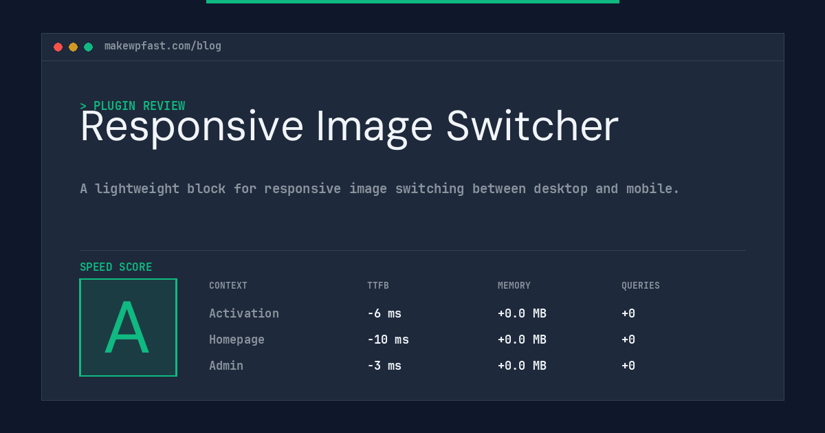 Responsive Image Switcher - MakeWPFast