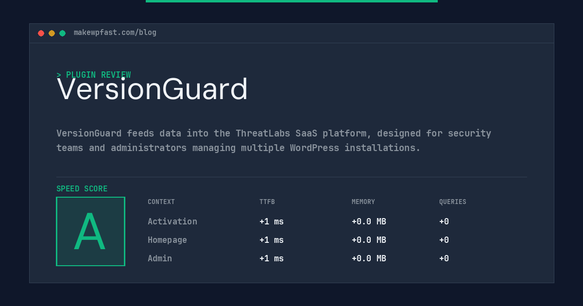 VersionGuard - MakeWPFast