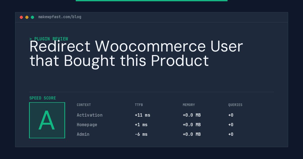 Redirect Woocommerce User that Bought this Product - MakeWPFast