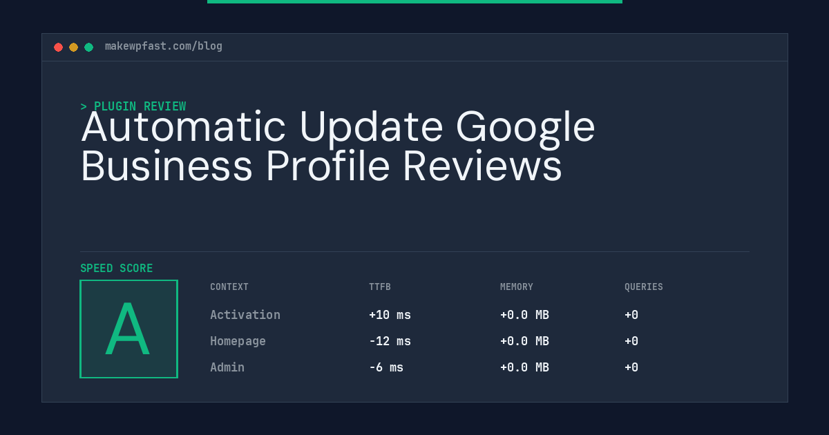 Automatic Update Google Business Profile Reviews - MakeWPFast