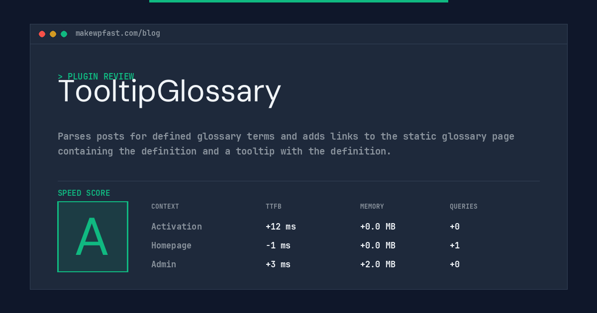 TooltipGlossary - MakeWPFast