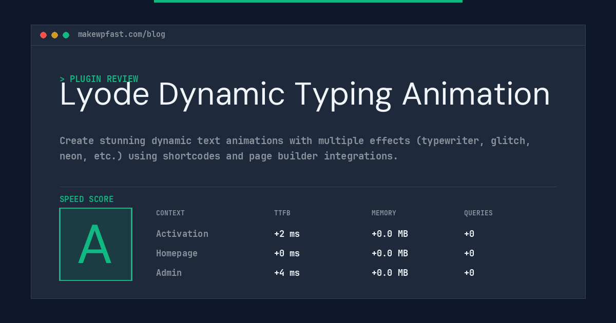 Lyode Dynamic Typing Animation - MakeWPFast