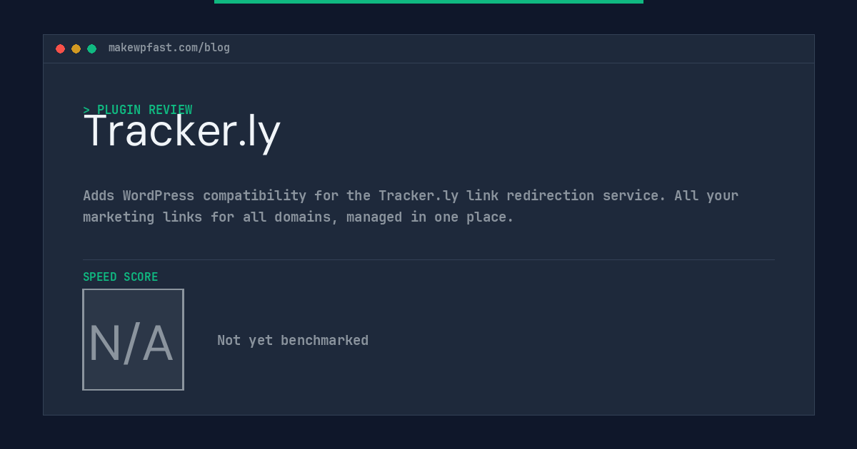 Tracker.ly - MakeWPFast