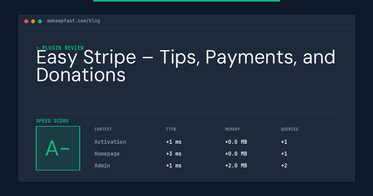Easy Stripe – Tips, Payments, and Donations - MakeWPFast