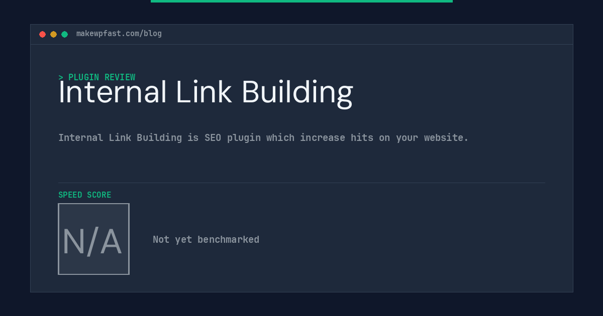 Internal Link Building - MakeWPFast