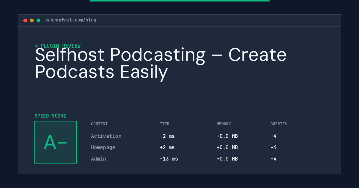 Selfhost Podcasting – Create Podcasts Easily - MakeWPFast